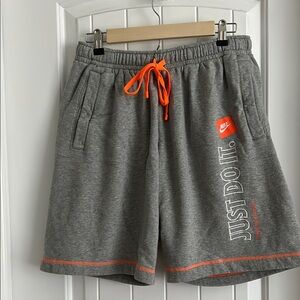 Nike JDI Gray and Orange Men's Shorts